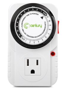 Century 24 Hour Plug-in Mechanical Timer Grounded