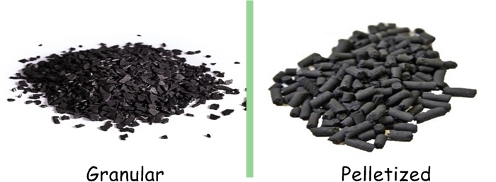 Granular activated carbon vs pelletized activated carbon